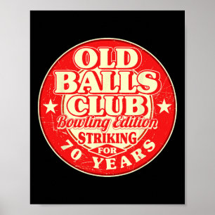70. Geburtstag Bowling Alte Belle Club 70 Jahre St Poster