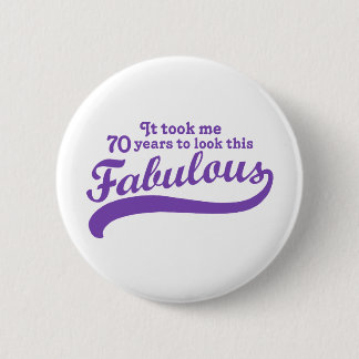 70. Geburtstag Button