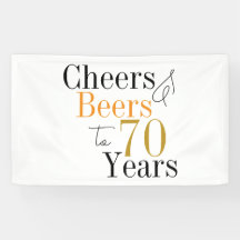 70. Geburtstag Cheers and Biere Minimales Party
