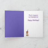 70. Geburtstag Corgi Karte (Innenseite)