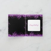 70. Geburtstag Dankeskarte (Innenseite)