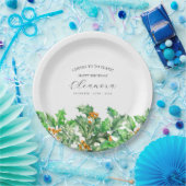 70. Geburtstag Dezember Geburtstag Blume Holly Cus Pappteller (Party)