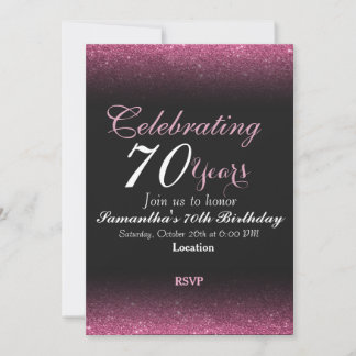 70. Geburtstag Einladung