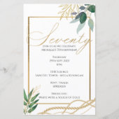 70. Geburtstag - Einladung (Vorderseite)