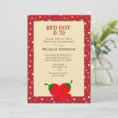 70. Geburtstag Einladung (Stehend Vorderseite)