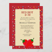 70. Geburtstag Einladung (Vorne/Hinten)