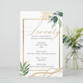 70. Geburtstag - Einladung (Stehend Vorderseite)