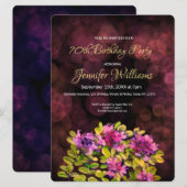 70. Geburtstag Einladung Thyme (Vorne/Hinten)