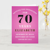 70. Geburtstag Einstellung Standards hinzufügen Karte (Gelbe Blume)