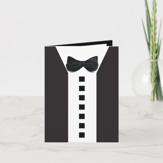 70. Geburtstag 🎉 Elegant Tuxedo Classic Card Einladung (Vorderseite)
