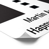 70. Geburtstag 🎉 Elegant Tuxedo Poster (Ecke)