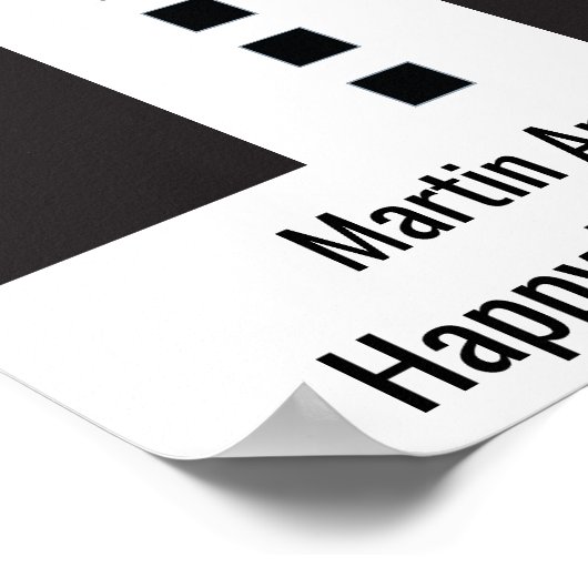 70. Geburtstag 🎉 Elegant Tuxedo Poster (Ecke)