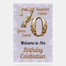 70. Geburtstag Elegantes Party