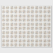 70. Geburtstag Elegantes Party Geschenkpapier (Flach)