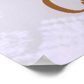 70. Geburtstag Elegantes Party Poster (Ecke)