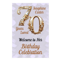 70. Geburtstag Elegantes Party