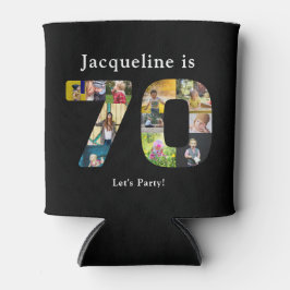 70. Geburtstag Entwerfen Sie Ihre eigene FotoColla Dosenkühler