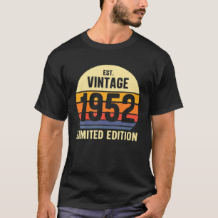 70. Geburtstag EST 1952 Vintag T-Shirts Limited Ed