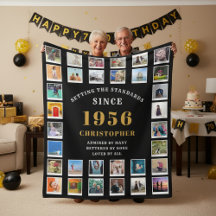 70. Geburtstag Familien Erinnerungen Foto-Collage 