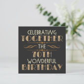 70. Geburtstag feiern Save The Date (Stehend Vorderseite)