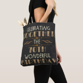 70. Geburtstag feiern Tasche (Von Nahem)