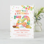 70. Geburtstag Fiesta Einladung (Stehend Vorderseite)
