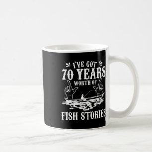 70. Geburtstag Fischer T-Shirt Lustig Byss Angeln Kaffeetasse