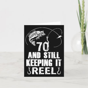 70. Geburtstag Fischfang 70 Jahre altes Geschenk f Karte