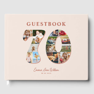 70. Geburtstag Foto Collage Meilenstein Gästebuch