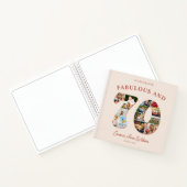 70. Geburtstag Foto Collage Meilenstein Gästebuch Notizblock (Innenseite)