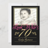 70. Geburtstag Foto Einladung (Vorderseite)