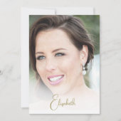 70. Geburtstag Foto Elegant Moderne Einladung (Vorderseite)