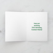 70. Geburtstag: Fun Rainbow #, Individuelle Name & Karte (Innenseite)