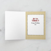 70. Geburtstag Funny Snarky Saying Männliche Carto Karte (Innenseite)