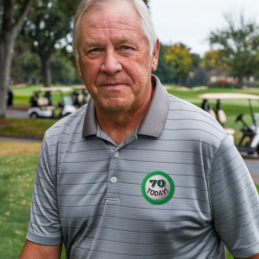 70. Geburtstag für Golfer, Golfspieler Button