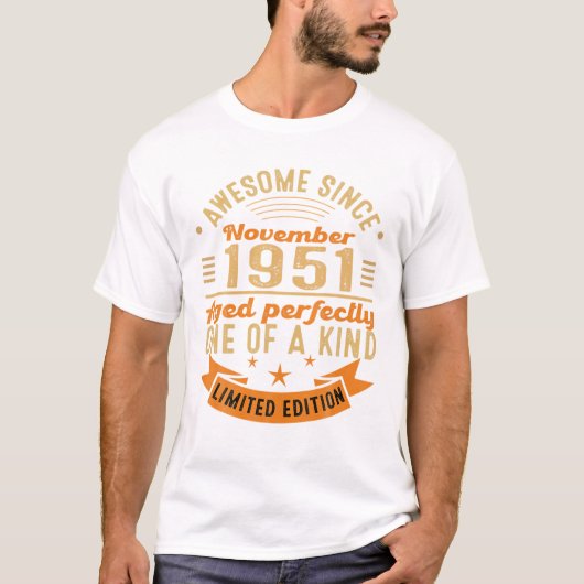 70. Geburtstag für Männer T-Shirt (Vorderseite)