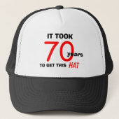 70. Geburtstag Gag Geschenkelhat für Männer Truckerkappe (Vorderseite)