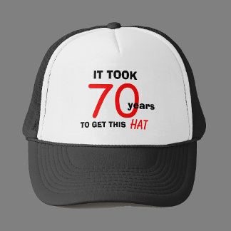 70. Geburtstag Gag Geschenkelhat für Männer Truckerkappe
