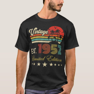 70. Geburtstag geboren 1952 Vintage limitierte Auf T-Shirt