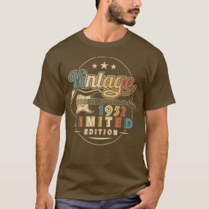 70. Geburtstag Geschenke Gitarre Liebhaber 1952 Au T-Shirt