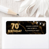 70. Geburtstag Gold Balloons & Lights (Insitu)