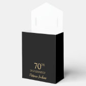 70. Geburtstag Gold Dankeschön-Geschenkbox Geschenkschachtel (Geöffnet)