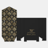 70. Geburtstag Gold Elegant Danke  Geschenkschachtel (Ungefaltet)