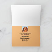 70. Geburtstag Golden Retriever Funny Niedlich Karte (Innenseite)