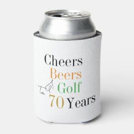 70. Geburtstag Golf Cheers Beers Party Dosenkühler