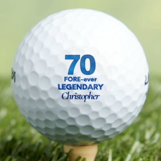 70. Geburtstag Golfer Geschenk, FORE-ever Legendar Golfball
