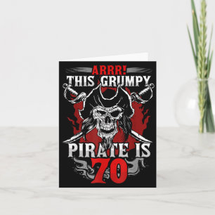 70. Geburtstag Gpy Pirat wird vierzig 70 Lustig Karte