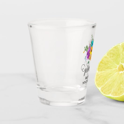 70. Geburtstag, hell & kühl Schnapsglas (Links)