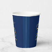 70. Geburtstag Kapitel 70 Blue Gold Pappbecher (Rechts)