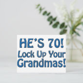 70. Geburtstag Karte (Stehend Vorderseite)